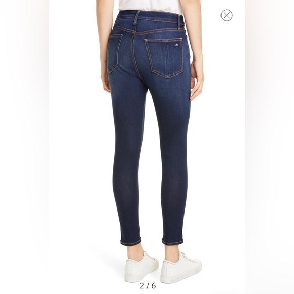 NWOT rag & bone High Rise Ankle Skinny Jeans - Picture 2 of 10